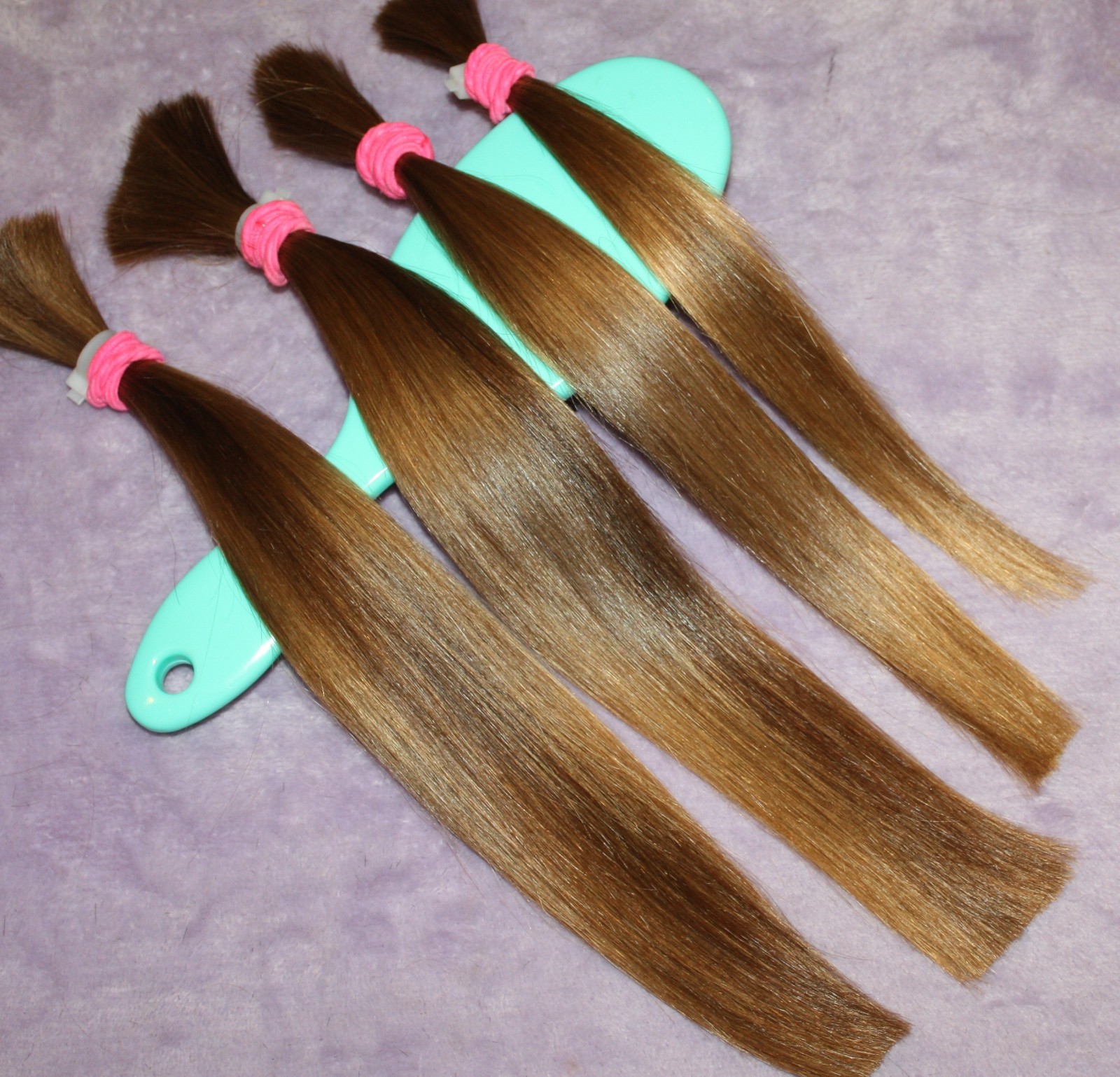 PELUCA HAIR REBORN 12,5 PULGADAS 3,3 oz MUY BABYFINE RUBIA DORADA OSCURA COLA DE CABALLO G60