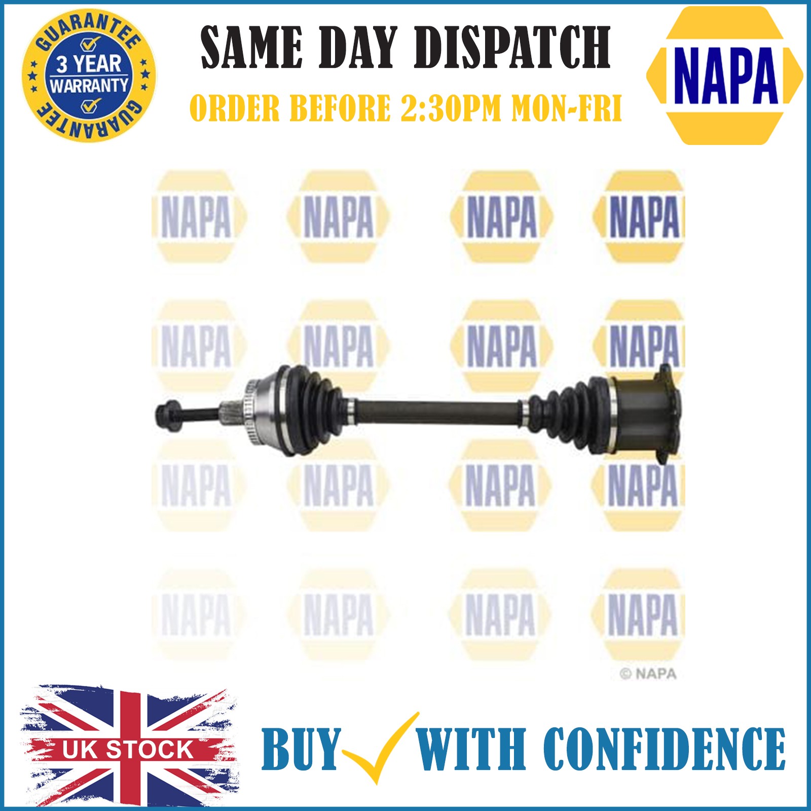 Drive Shaft NDS1003LR NAPA Driveshaft 8E0407451SX 8E0407271AA 8E0407271BE New - Image 10