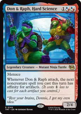 x4 Don & Raph, Hard Science TMT Ninja Turtles MTG 144 M/NM 4x