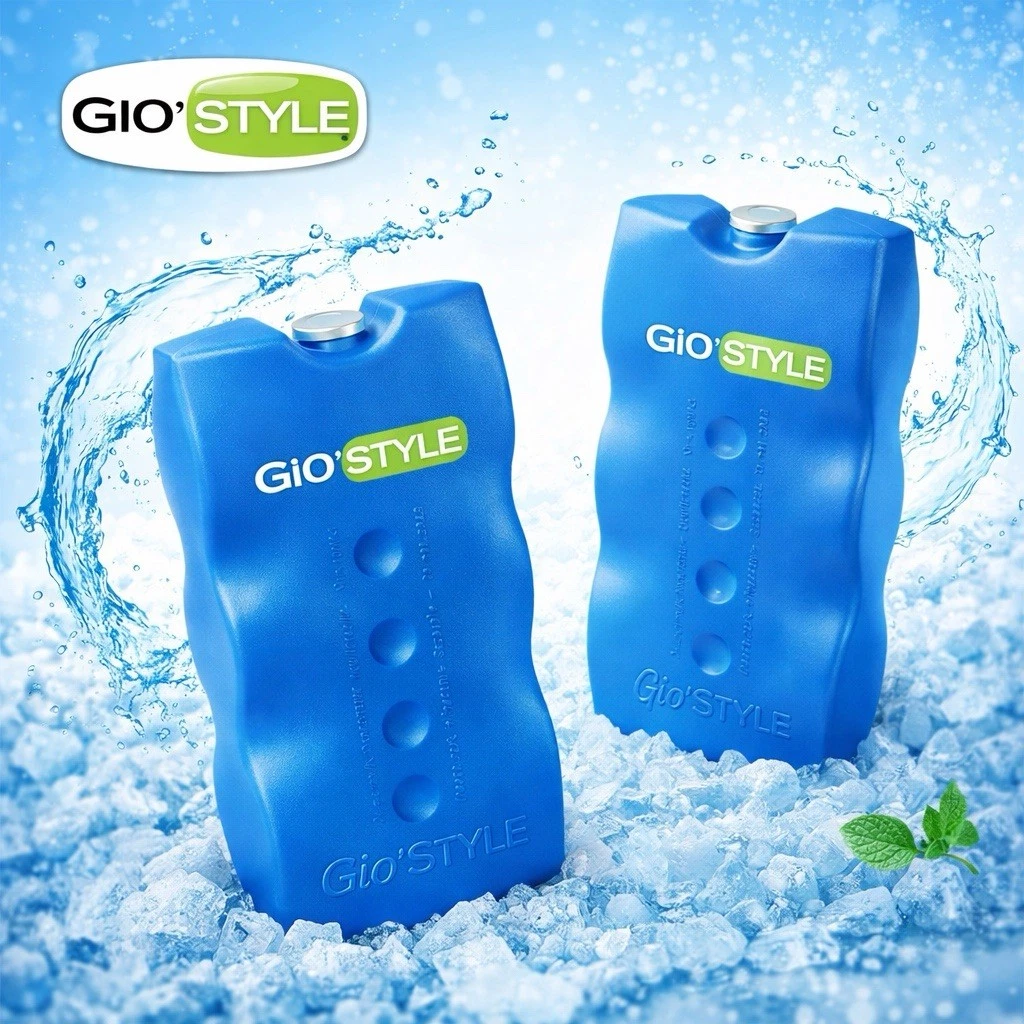 2 Mattonelle Di Ghiaccio Rigide Gio Style Per Borsa Termica E Frigo | Fatte In Italia