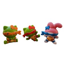 Teenage Mutant Ninja Turtles Hello Kitty McDonald's Happy Meal Toys Lot of 3