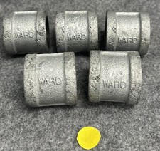 WARD GALVANIZED STEEL 1" FNPT X 1" FNPT COUPLING LOT OF 5
