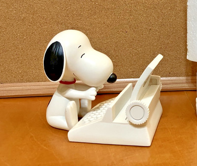 Hallmark Peanuts Snoopy at Typewriter Business Card or Cell Phone