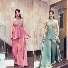 Designer Indian Pakistani top plazzo Bollywood Dress Party Wear Suit wedding
