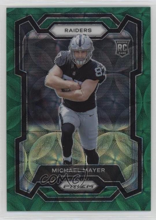 2023 Panini Prizm Rookies Green Scope 41/75 Michael Mayer #361 Rookie RC 0sf1