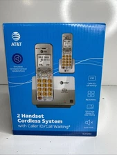 2 AT&T Cordless Telephone Landline Portable Wireless Mobile Home Office Handsets