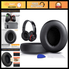 Replacement Earpads for Over-Ear Headphones - Compatible with Studio 3  2 - Bla
