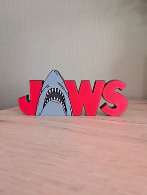 JAWS-Logo (Les Dents de la Mer) - Deko-Platte Kino 3D 20x8cm
