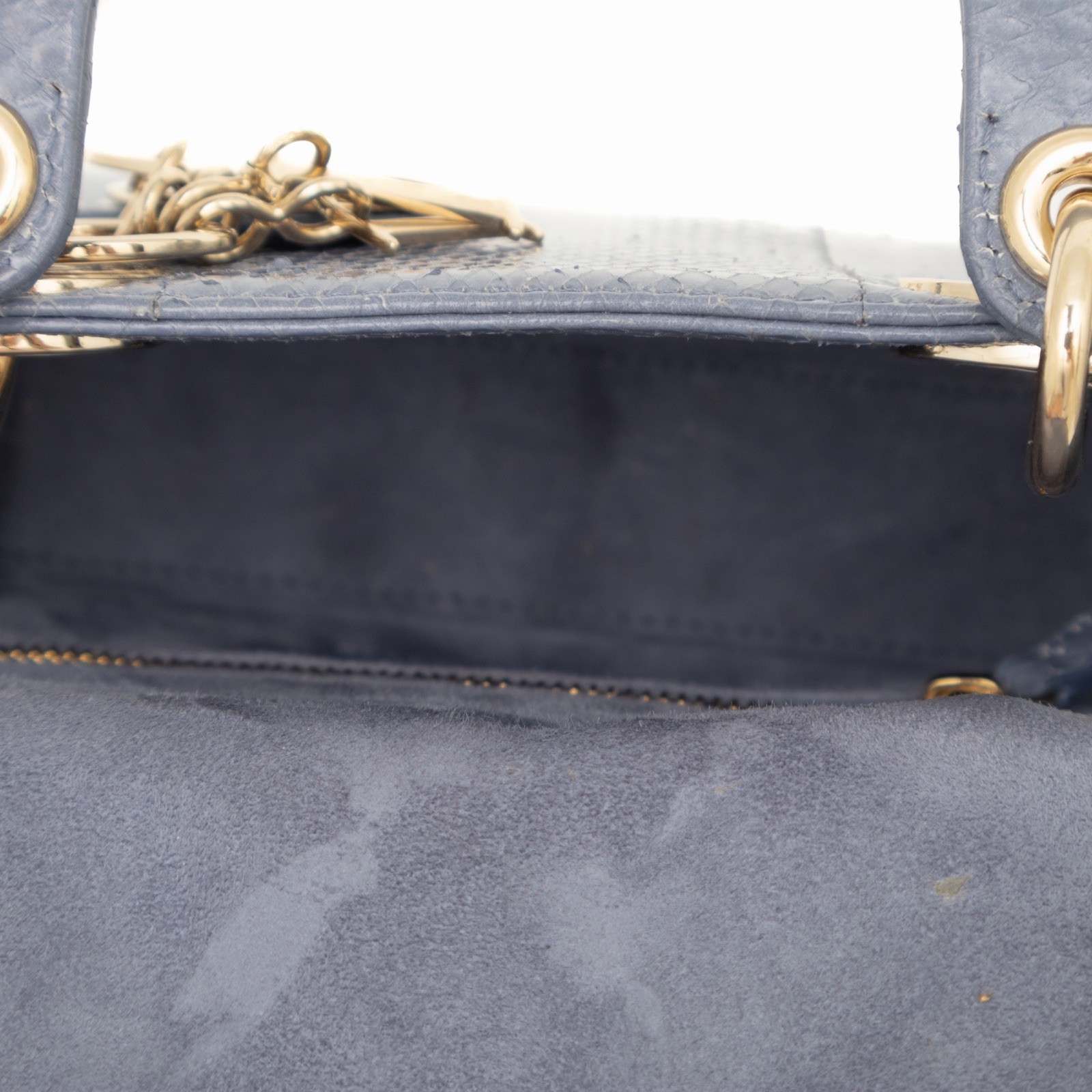 CHRISTIAN DIOR Python Snakeskin Mini Tote Lady Di… - image 17