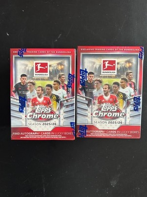 Zwei Topps Chrome Bundesliga 2025/26 Value Boxen (2 original sealed Value Boxen)