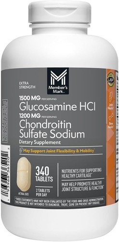 Member's Mark Triple Strength Glucosamine Chondroitin 340 Tablets Joint