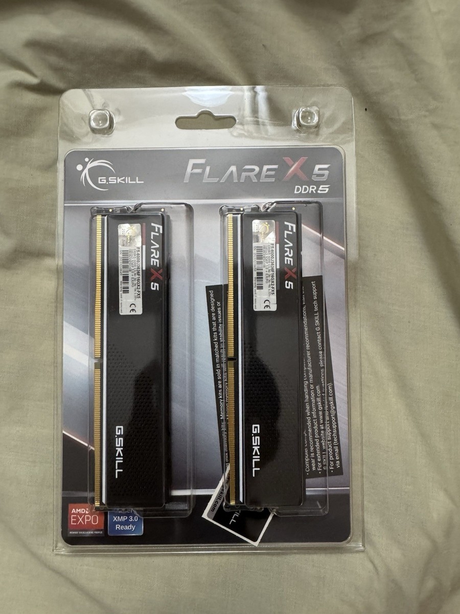 G.SKILL Flare X5 DDR5-6000 32GB(2x16GB） G.SKILL Flare X5 Series DDR5 RAM (AMD Expo) 32GB (2x16GB
