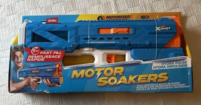 ZURU X-Shot Motor Soakers Motorized Water Blaster Fast Fill Rechargeable Battery