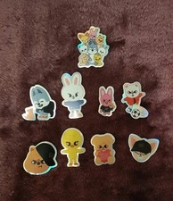 Stray kids holo skzoo sticker pack ot8 9 Sticker Pack New