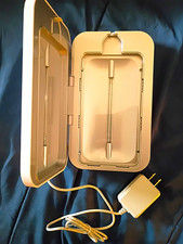 PhoneSoap 3.1 UV Phone Sterilizer Sanitizer, 2 Phones, White, Power Adapter