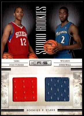 2010-11 Rookies & Stars 1 Turner / John Wall Studio Combo Jersey Rookies /399 E1