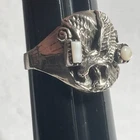Vintage Sterling Silver Eagle Men's Ring By Unknown Brand - Size 13.25 - K2