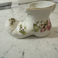 Vintage Old Foley James Kent Decorative Floral Boot