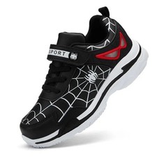 Kids Boys Sneakers Casual Sports Shoes Breathable Hook Loop Lightweight Fit
