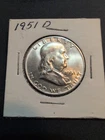 1951 D Uncirculated Franklin Silver Half Dollar