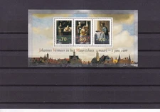 Netherlands 1996  Johannes Vermeer Exhibition Art mint minisheet
