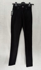 Dr Denim Lexy Black Super Skinny Mid Rise Jeans Size S UK 8 BNWT