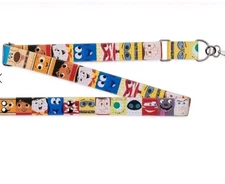 Disney Pixar Pin Trading Strap and Bag Strap Faux Leather Pixar Characters New