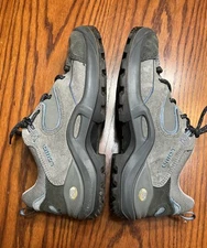 LOWA TEMPEST Low VIBRAM Hiking Wmn 8 EU 39.5  Trail Gray LEATHER BLUE SILVER