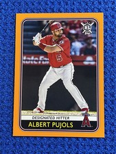 Orange Border Angels Albert Pujols 2020 Topps Big League #113 Player Info/Stats