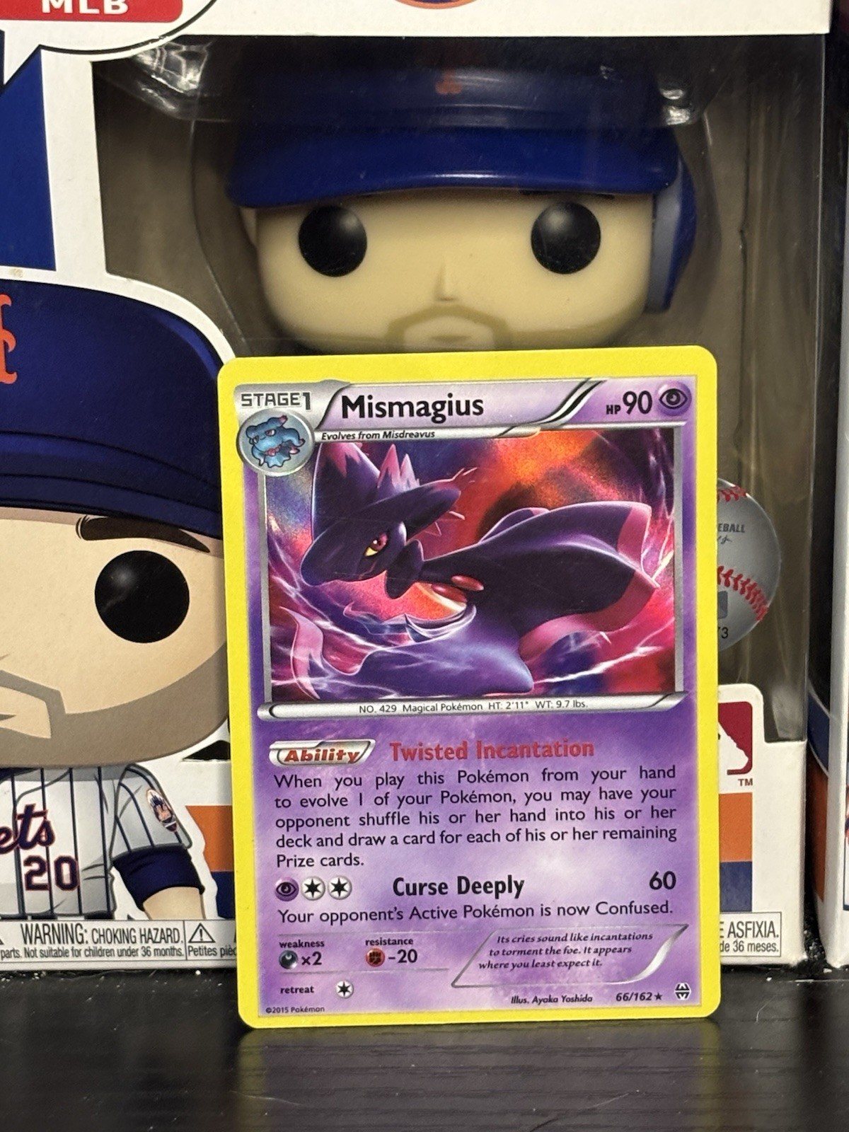 Pokemon TCG XY Breakthrough - Mismagius #66/162 - Rare Holo Card