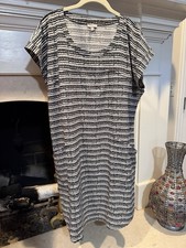 Talbots Black And White Loose Fit Sporty Dress Size XL P