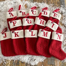 Christmas Knit Socks Embroidered Holiday Crew Socks Xmas Stocking Stuffer Gift