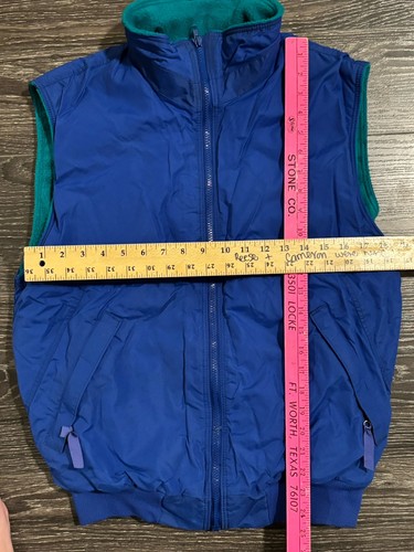 Vintage Patagonia Vest Synchilla Fleece Lined Nylon Shell Zipper Pockets m - Picture 8 of 8