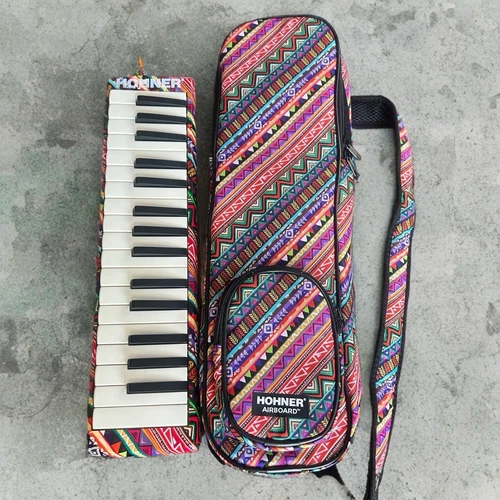 Hohner Airboard 32-Key Melodica W/ Tribal Boho Pattern & Matching Case 