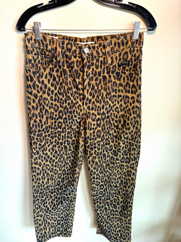Levi's Premium Women's Ribcage Straight Ultra High Rise Leopard Corduroy Jeans