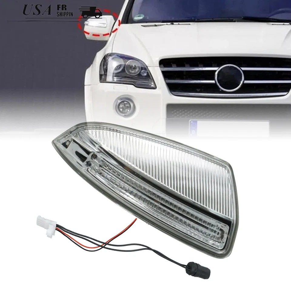 Fits For Mercedes-Benz W164 ML350 ML550 Right Door Side Mirror Turn Signal Light Foto 4 de 4