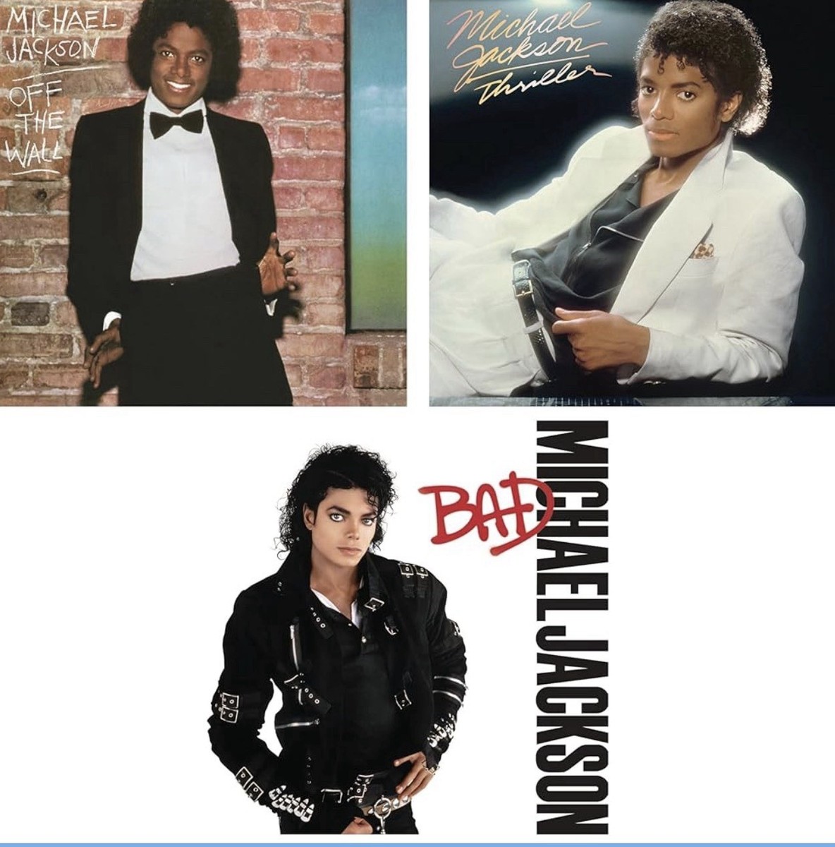 Michael Jackson Album Collection: Off the Wall-Thriller-Bad (3