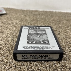 Ms. Pac-Man Atari 7800 Complete In Box CIB Vintage Gaming TESTED AND WORKING!