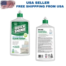 Quick Shine Floor Finish 27 oz Protects Hardwood Tile Laminate Vinyl Stone