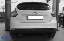 Fox Edelstahl Komplettanlage ab Kat Ford Focus 3 Fließheck 1.6 TDCi 106x71 oval