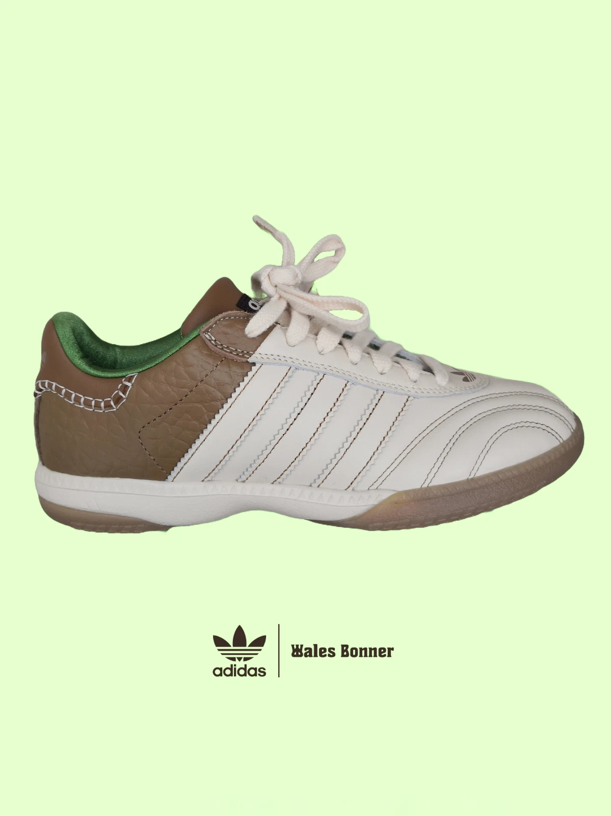 Adidas x Wales Bonner Samba Millenium (US 8) Beige / Green / Brown NEW IN BOX