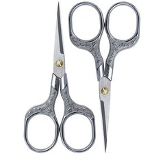 Mini Scissors Stainless Blade Metal Handle 2 Pack Office School Classroom Stu...