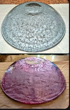 Fire and Light Lavender Neodymium Recycled Glass Bowl 11 3/4" Handcrafted