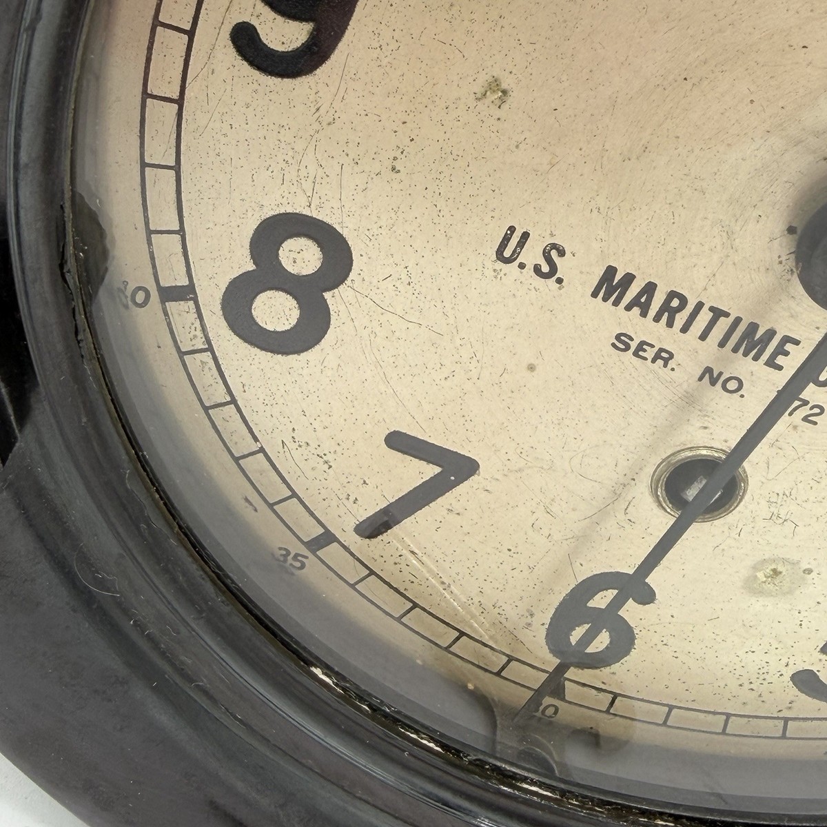 WWII Chelsea Clock U.S. Maritime Commission Ship Key Wind Works