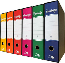 Registratore Con Custodia 6 Pezzi Dorso Da 8Cm Raccoglitore Ad Anelli A4 Faldoni