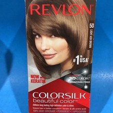 Revlon Colorsilk Light Ash Brown 50 Hair Color Dye Gel New