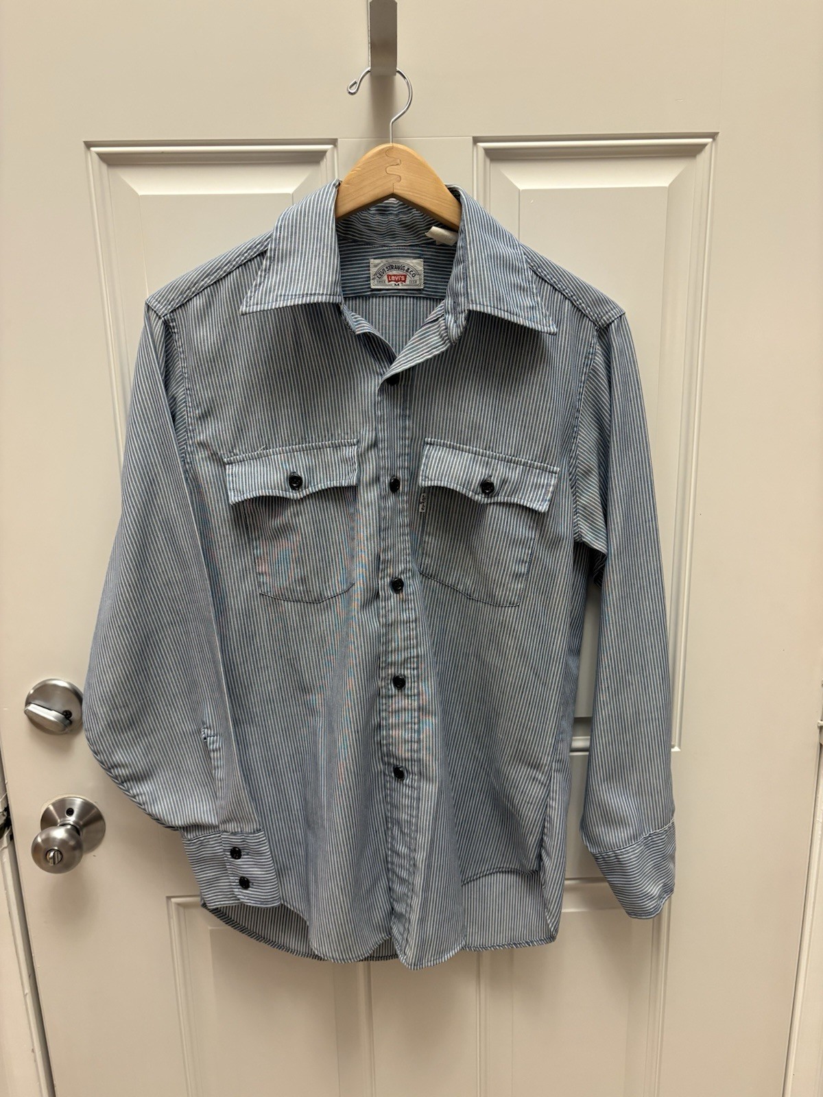 Levi Striped Button Up Polo - image 1