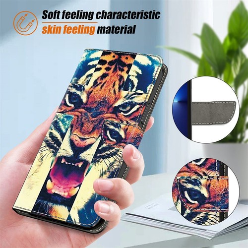 For Xiaomi Redmi Note 14 13 12 11 Luxury Painting Wallet Stand Phone Case Cover - 第 7/19 張圖片