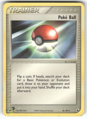 Poke Ball Ruby and Sapphire Uncommon Pokemon Lightly played