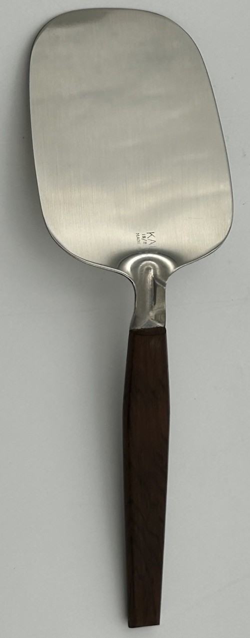 MCM Kalmar Design Server Set Stainless Rosewood Spatula Oval Rectangle Trays Box